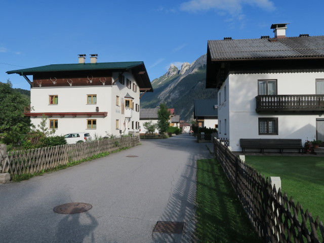 Hinterautalstra&szlig;e in Scharnitz, 971 m (29. Juli)