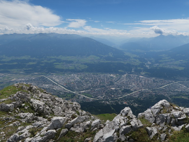 Innsbruck von der Hafelekarspitze aus (29. Juli)