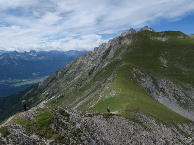 Innsbrucker Klettersteig: Larissa im Langen Sattel (30. Juli)