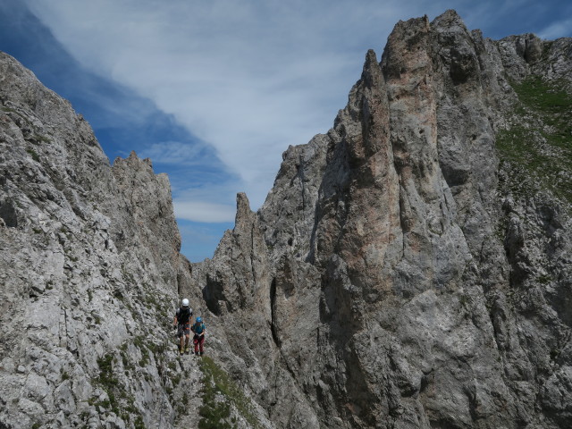Innsbrucker Klettersteig: zwischen &Ouml;stlicher Sattelspitze und Westlicher Sattelspitze (30. Juli)
