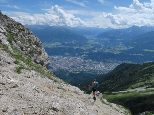 Larissa am Schmidhubersteig zwischen Frau-Hitt-Sattel und Grubegg (30. Juli)