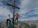 Larissa und ich auf der Mandlspitze, 2.366 m (29. Juli)