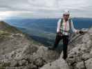 Innsbrucker Klettersteig: Larissa zwischen Einstieg und Seegrubenspitze (30. Juli)