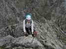 Innsbrucker Klettersteig: Larissa zwischen Seegrubenspitze und Seegrubenscharte (30. Juli)