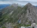 Innsbrucker Klettersteig: Larissa zwischen Östlicher Kaminspitze und Mittlerer Kaminspitze (30. Juli)