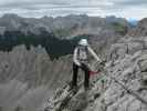 Innsbrucker Klettersteig: Larissa zwischen Östlicher Kaminspitze und Mittlerer Kaminspitze (30. Juli)