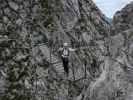 Innsbrucker Klettersteig: Larissa auf der Seufzerbrücke (30. Juli)