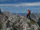 Innsbrucker Klettersteig: Larissa zwischen Kemacher und Langem Sattel (30. Juli)