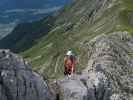 Innsbrucker Klettersteig: Larissa zwischen Kemacher und Langem Sattel (30. Juli)