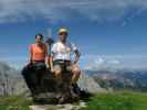 Larissa und ich auf der Östlichen Sattelspitze, 2.369 m (30. Juli)