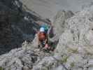 Innsbrucker Klettersteig: Larissa zwischen Östlicher Sattelspitze und Westlicher Sattelspitze (30. Juli)