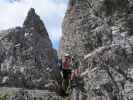 Innsbrucker Klettersteig: Larissa zwischen Östlicher Sattelspitze und Westlicher Sattelspitze (30. Juli)