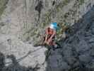 Innsbrucker Klettersteig: Larissa zwischen Östlicher Sattelspitze und Westlicher Sattelspitze (30. Juli)