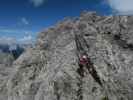 Innsbrucker Klettersteig: Larissa zwischen Östlicher Sattelspitze und Westlicher Sattelspitze (30. Juli)