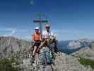 Larissa und ich auf der Westlichen Sattelspitze, 2.339 m (30. Juli)