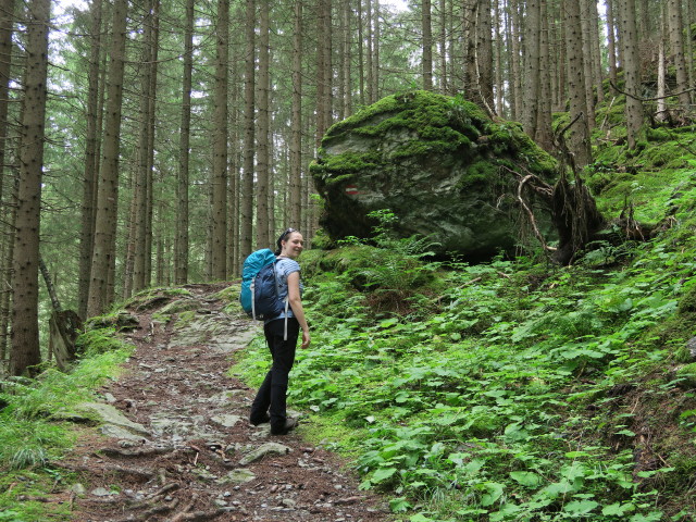 Sabine am Weg 09 zwischen Schlatting und Murauer H&uuml;tte (12. Aug.)