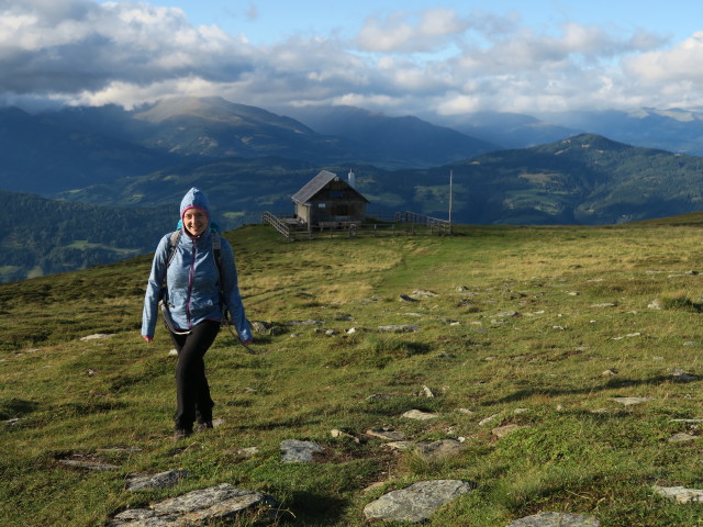 Sabine zwischen Bernhard-Fest-H&uuml;tte und Frauenalpe (12. Aug.)