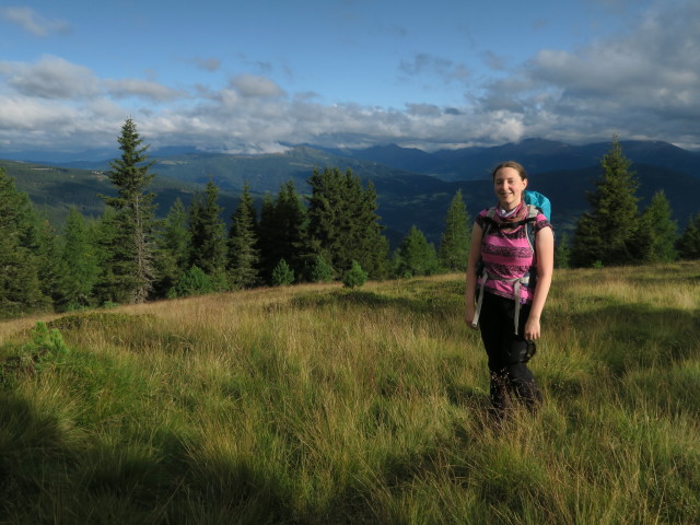 Sabine am Weg 132 zwischen Turnhoferh&uuml;tte und Ackerlh&ouml;he (13. Aug.)