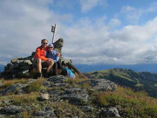 Ich und Sabine auf der Ackerlh&ouml;he, 2.040 m (13. Aug.)