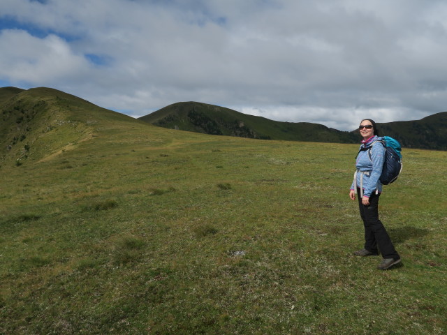 Sabine am Weg 132 zwischen Ursch und Schwarmbrunnh&ouml;he (13. Aug.)