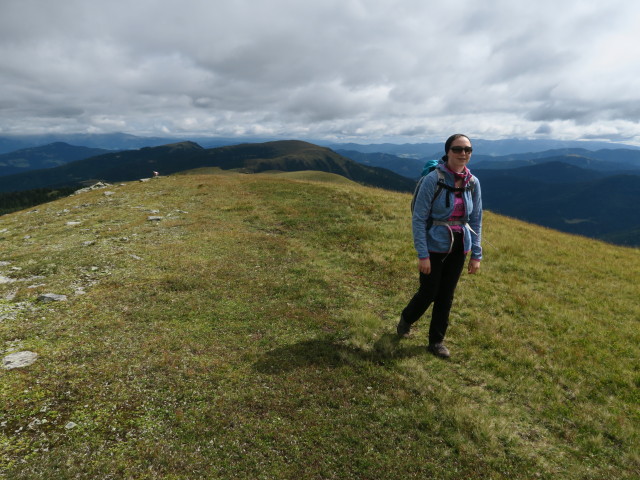 Sabine am Weg 132 zwischen Ursch und Schwarmbrunnh&ouml;he (13. Aug.)