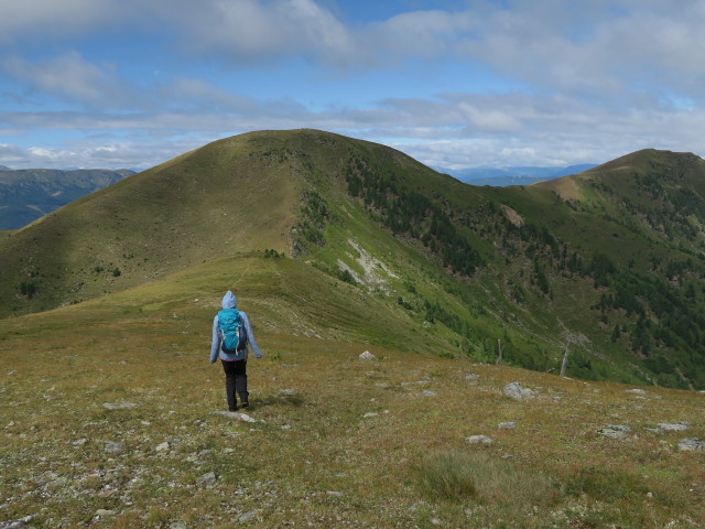 Sabine am Weg 132 zwischen Schwarmbrunnh&ouml;he und Teringerloch (13. Aug.)