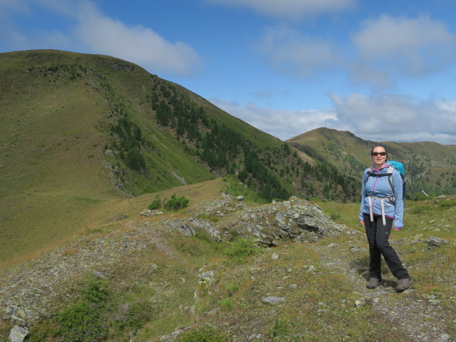 Sabine am Weg 132 zwischen Schwarmbrunnh&ouml;he und Teringerloch (13. Aug.)