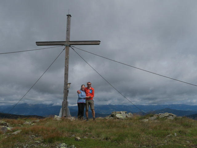 Sabine und ich auf der Prankerhöhe, 2.166 m (13. Aug.)