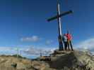 Sabine und ich auf der Frauenalpe, 1.997 m (12. Aug.)