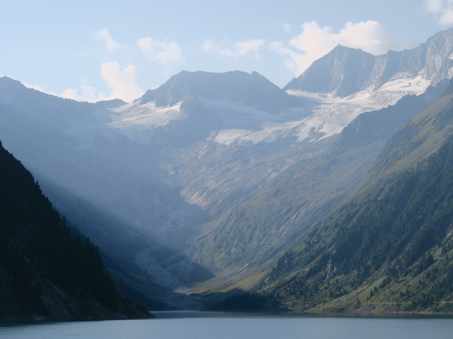 Schlegeiskees vom Schlegeisspeicher aus (25. Aug.)