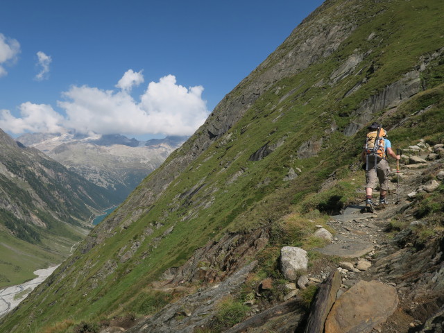 Christoph am Berliner Höhenweg zwischen Furtschaglboden und Furtschaglhaus (25. Aug.)