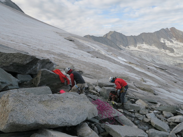 Christoph und Gudrun am Schlegeiskees (26. Aug.)