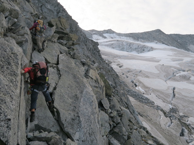 Christoph und Gudrun zwischen Schlegeiskees und Furtschaglkees (26. Aug.)