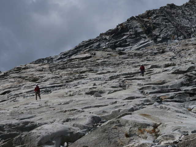 Christoph und Gudrun zwischen &Ouml;stlichem Neveser Ferner und Am M&ouml;sele (26. Aug.)