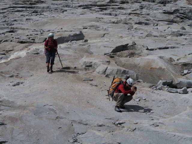 Gudrun und Christoph zwischen &Ouml;stlichem Neveser Ferner und Am M&ouml;sele (26. Aug.)