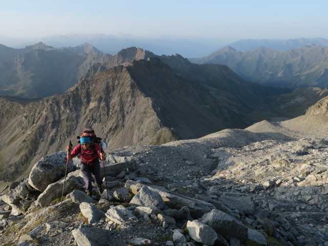 Gudrun zwischen Eisbruggjoch und Wei&szlig;zintferner (27. Aug.)