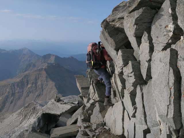Gudrun zwischen Wei&szlig;zintferner und Hohem Wei&szlig;zint (27. Aug.)