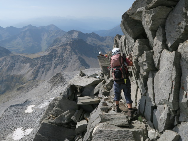Christoph und Gudrun zwischen Hohem Wei&szlig;zint und Wei&szlig;zintferner (27. Aug.)