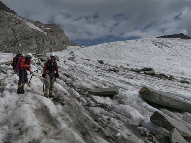 Gudrun und Christoph am Gliderferner (27. Aug.)
