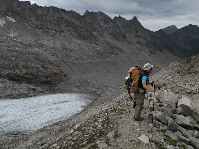 Christoph am Weg 1 zwischen Gliderferner und Hochfeilerh&uuml;tte (27. Aug.)