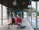 Christoph und Gudrun im Bahnhof Mayrhofen, 627 m (25. Aug.)