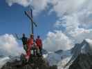 Christoph, ich und Gudrun am Schönbichler Horn, 3.134 m (25. Aug.)