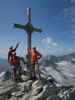 Christoph, Gudrun und ich am Großen Möseler, 3.480 m (26. Aug.)