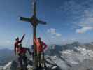 Christoph, Gudrun und ich am Großen Möseler, 3.480 m (26. Aug.)