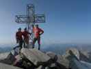 Gudrun, Christoph und ich am Hohen Weißzint, 3.371 m (27. Aug.)