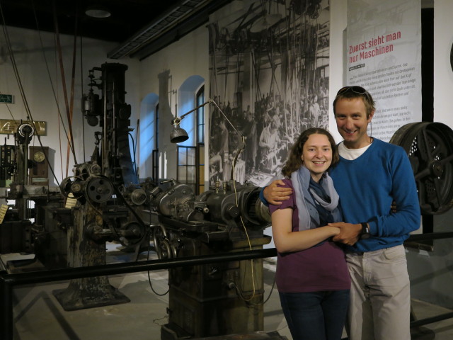 Museum Arbeitswelt: Sabine und ich in der Dauerausstellung