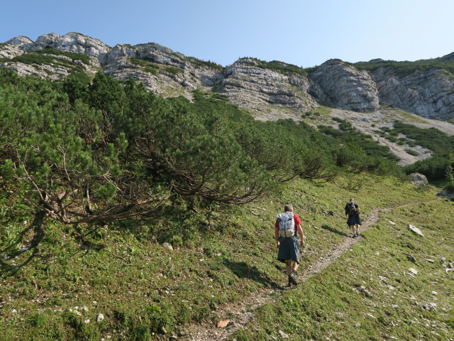 Erich und Lin zwischen Großem Kar und Heli-Kraft-Klettersteig (8. Sep.)