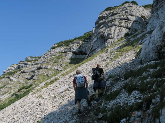 Erich und Lin zwischen Großem Kar und Heli-Kraft-Klettersteig (8. Sep.)