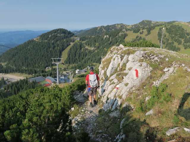 Erich zwischen Heli-Kraft-Klettersteig und Hochkarboden (8. Sep.)