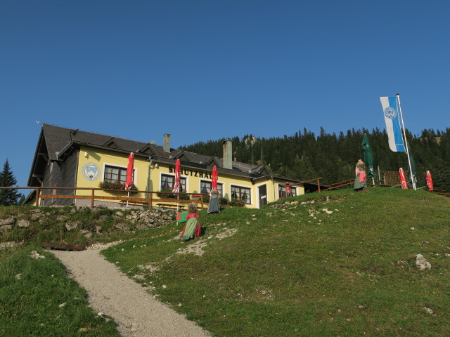 Hochkar-Schutzhaus, 1.491 m (8. Sep.)